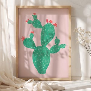 Sweet Prickles” – Cute Cactus Wall Art l Instant download.
