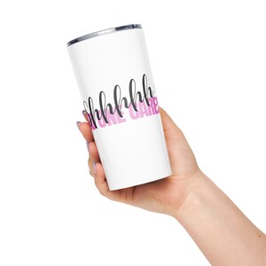 Shhh No One Cares Tumbler: Stainless Steel Travel Mug