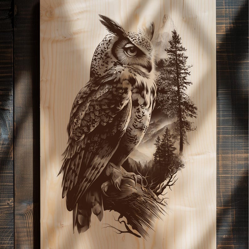 Owl spirit animal design ideal for spiritual gifts
