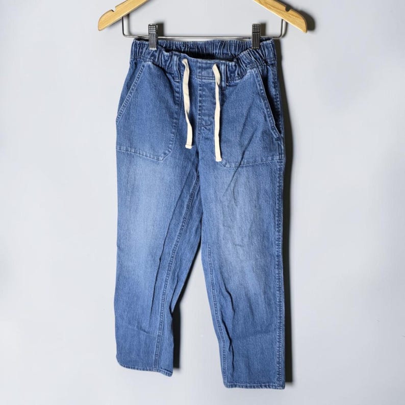 Buffalo David Bitton Drawstring Waist High Rise Denim Capris image 3