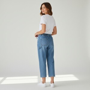 Buffalo David Bitton Drawstring Waist High Rise Denim Capris image 2