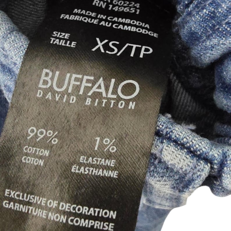 Buffalo David Bitton Drawstring Waist High Rise Denim Capris image 7