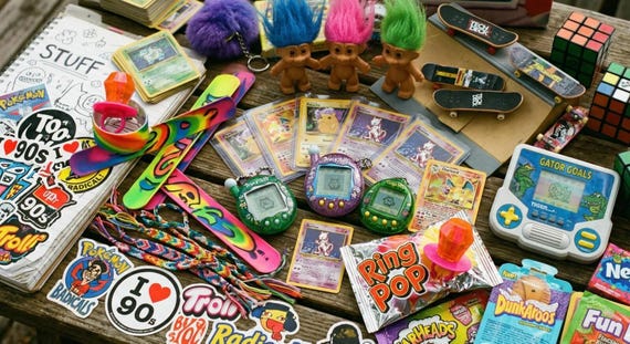90s Nostalgia Mystery Bag! Virtual Pets, Pokemon & More!