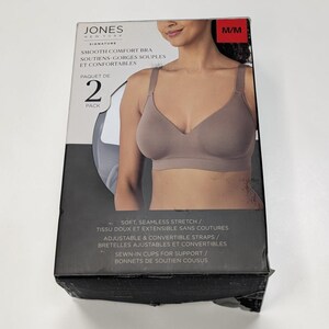 Jones New York Signature 2-Pack Smooth Comfort Bra M