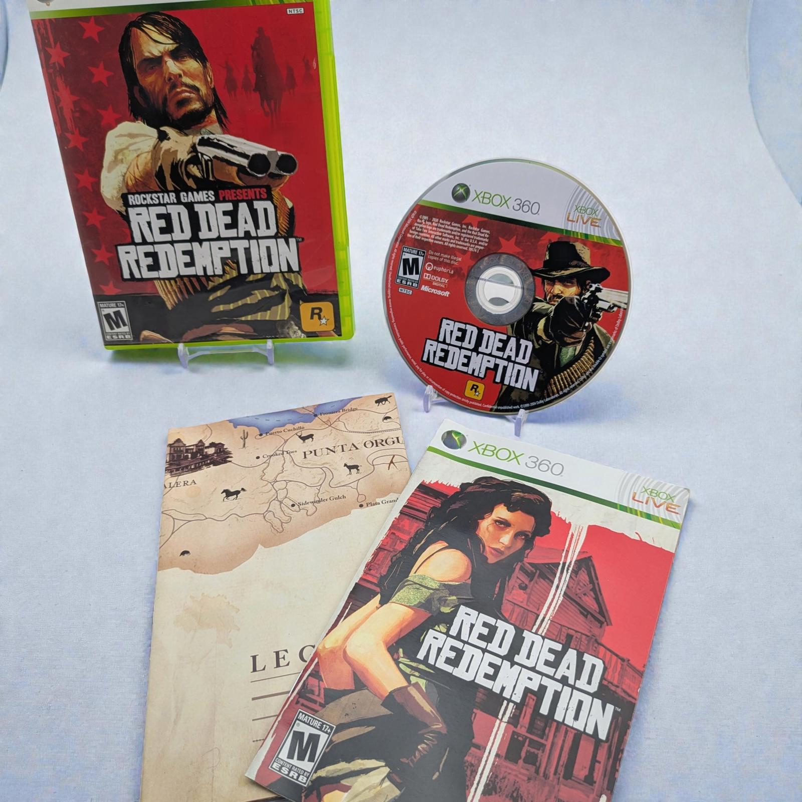 Red Dead Redemption (Xbox 360) - Version Complète Avec Carte - Bon état - PAL FR