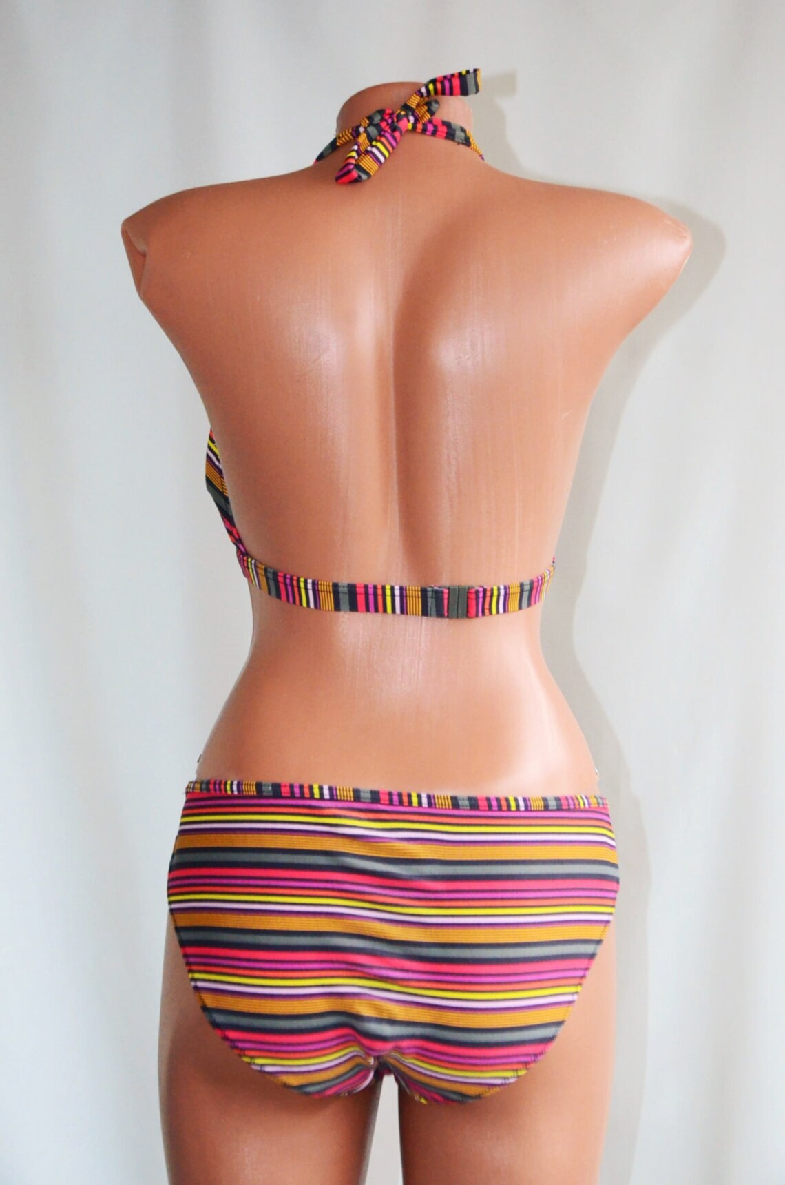 Vrouwen Print Badpak Bikini Halter maat L XL 40 42 EU Etsy