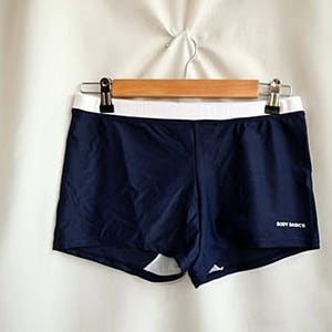 Fitness High Waist Stretch Shorts Badpak Bikini 1 stuk maat S M Training Vrouwen Badmode Meisje Blauwe Shorts Classic Navy Zwembroek