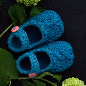 Baby booties knitting pattern a Mary Jane style baby shoe pattern instant download and photo tutorial image 4