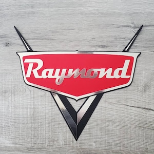 Cars logo, cars birthday decorations diecut cardstock, personalized cars logo choose size NOT a Backdrop Size