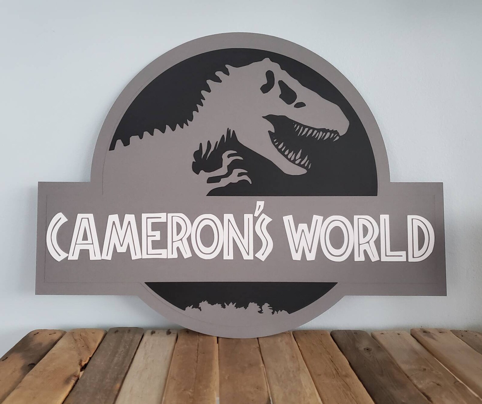 Jurassic Park Birthday Party Wall Sign Jurassic World Door - Etsy