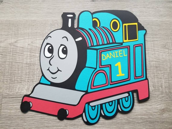 Train Birthday Decorations Train Party Blue Train Etsy