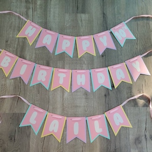 Pusheen Birthday banner, Baby Shower banner, Princess Birthday banner, 1st Birthday banner Ask to see MORE PICS