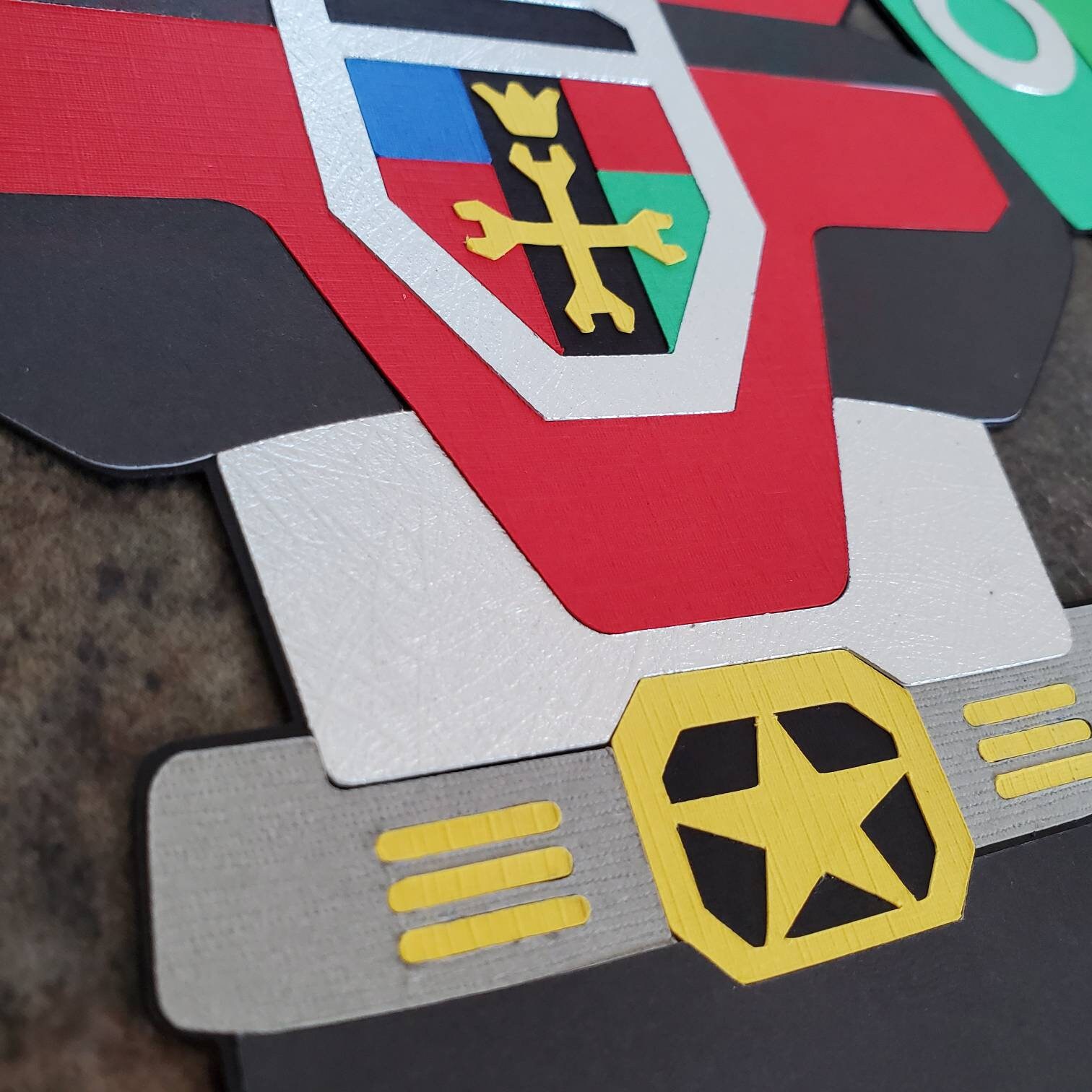 Voltron Birthday Voltron Decoration 1-sided diecut cardstock | Etsy