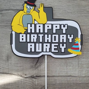 Gorilla Cake Topper, Gorilla Tag Birthday, Vr Birthday, Gorilla Tag ...