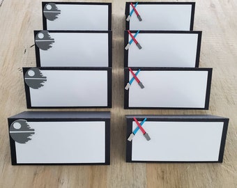 Star Wars Birthday Food Tents: Diecut Place Cards
