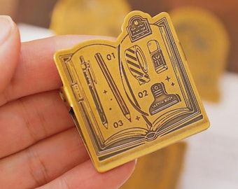 Strong Decorative Vintage Brass Clips | Retro Metal Clips | Journal Planner Accseeories Tools Essentials | Book Clip | Bookish Gifts