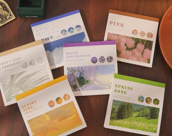Dreamy Landscapes Sticker Book | Aesthetic Ins Beautiful Scenery | Phone Kindle Water Bottle Stickers | Planner Journal Collage Supplies