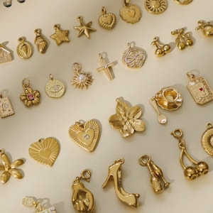 70 Styles Gold & Silver Charm | Personalized Pendant for Leather Journal Charms | TN Louise Carmen Accessories