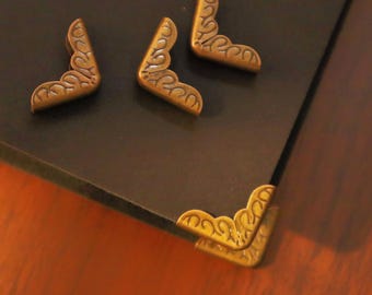 6pcs Metal Corner Protectors For Travel Journal Books Photo Albums | Travel Journal TN Accessories | DIY Journal Notebook