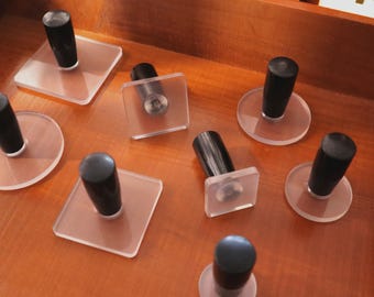 Acrylic Stamp Block with Handle | Mounting Pad | Essential Tool for Clear Stamps