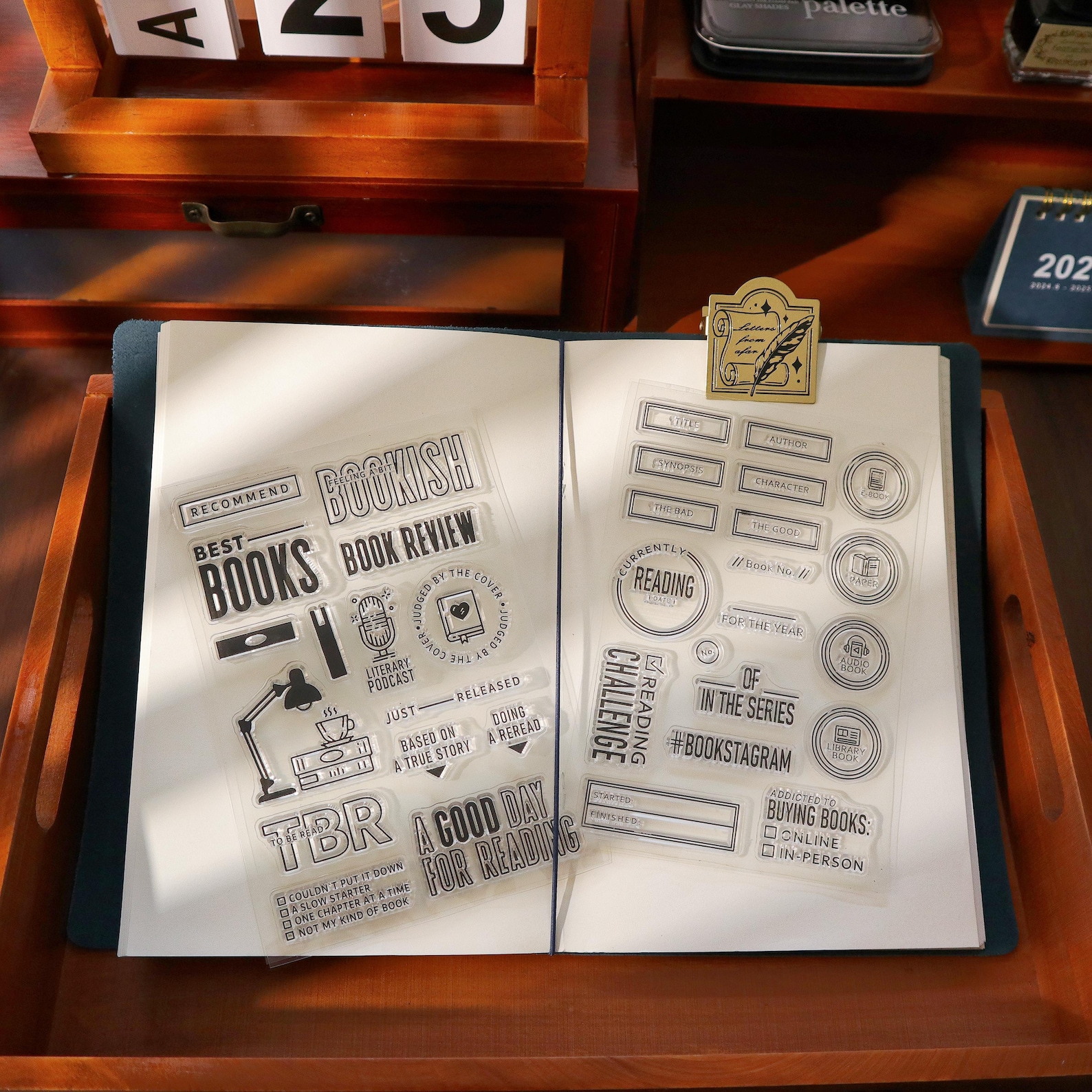 Reading Book Clear Stamp | Reading Log Book Review Reading Tracker ...