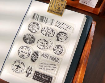 ヴィンテージ 1937 年米国航空郵便切手、4 枚セット、カリフォルニア