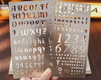 Stainless Steel Stencils for Bullet Journals Crafting | Durable Reusable Template