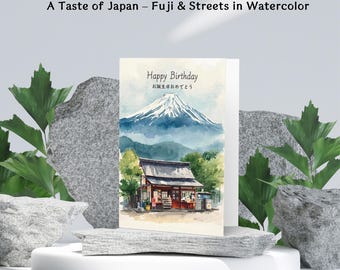 Carte D'anniversaire Japonaise - Ensemble Cadeau De Carte D