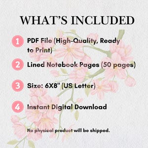 Interaktiv digital anteckningsbok, SmartNotes-journal, Blooming Planner, bärbar PDF, virtuell dagbok, utskrivbar skrivbok bild 8