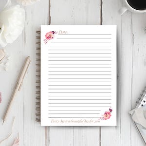Interaktiv digital anteckningsbok, SmartNotes-journal, Blooming Planner, bärbar PDF, virtuell dagbok, utskrivbar skrivbok bild 4
