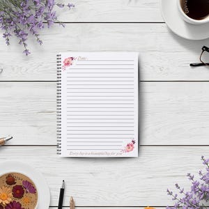 Interaktiv digital anteckningsbok, SmartNotes-journal, Blooming Planner, bärbar PDF, virtuell dagbok, utskrivbar skrivbok bild 3
