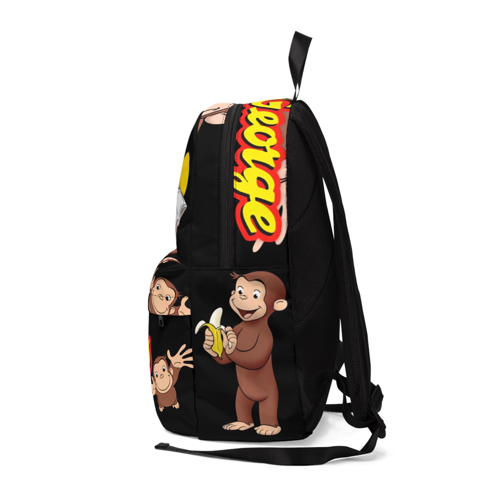 RARE NEW Curious George/PBSKids Crossbody Backpack Curious George Backpack: Soft Nylon Canvas Kids School Bag  main image 4