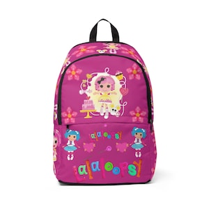 Pink Lalaloopsy Doll Pattern Backpack