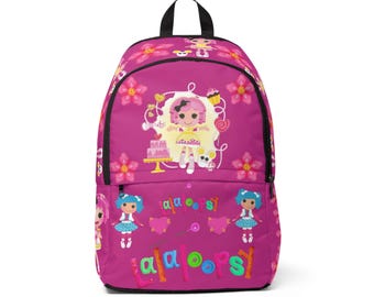 Pink Lalaloopsy Doll Pattern Backpack