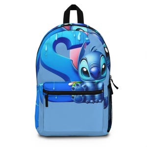 Stitch  Alphabet Character Backpack - Ideal for Students, Gifts for Kids, School Essentials, Travel Companion, Birthday Presents