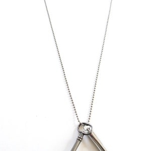 Vial Necklace , memorial necklace , secret message necklace , metal vial , ash necklace image 6