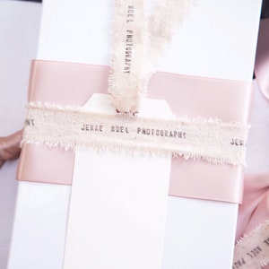 Cream Ribbon . personalized ribbon . diy wedding favors ribbon . personalised Ribbon . favor ribbons . i love you ribbon imagem 6