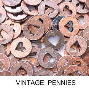 Copper Heart Penny , copper anniversary , 7 year anniversary , lucky in love , 7th anniversary , copper gifts image 3