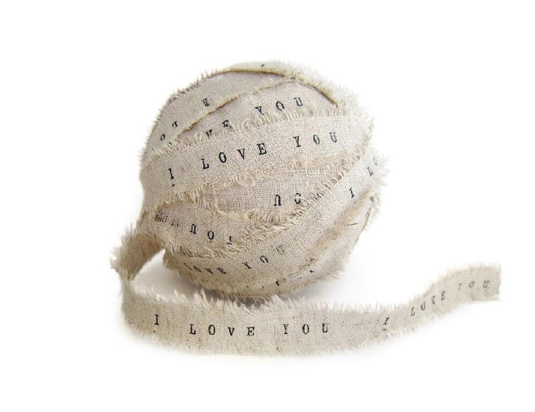 Hand Torn Fabric Ribbon , Wedding Invitation Ribbon , Ripped Ribbon ...