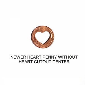 Copper Heart Penny , copper anniversary , 7 year anniversary , lucky in love , 7th anniversary , copper gifts image 6