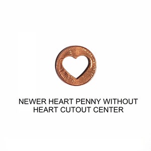 Copper Heart Penny , copper anniversary , 7 year anniversary , lucky in love , 7th anniversary , copper gifts image 6