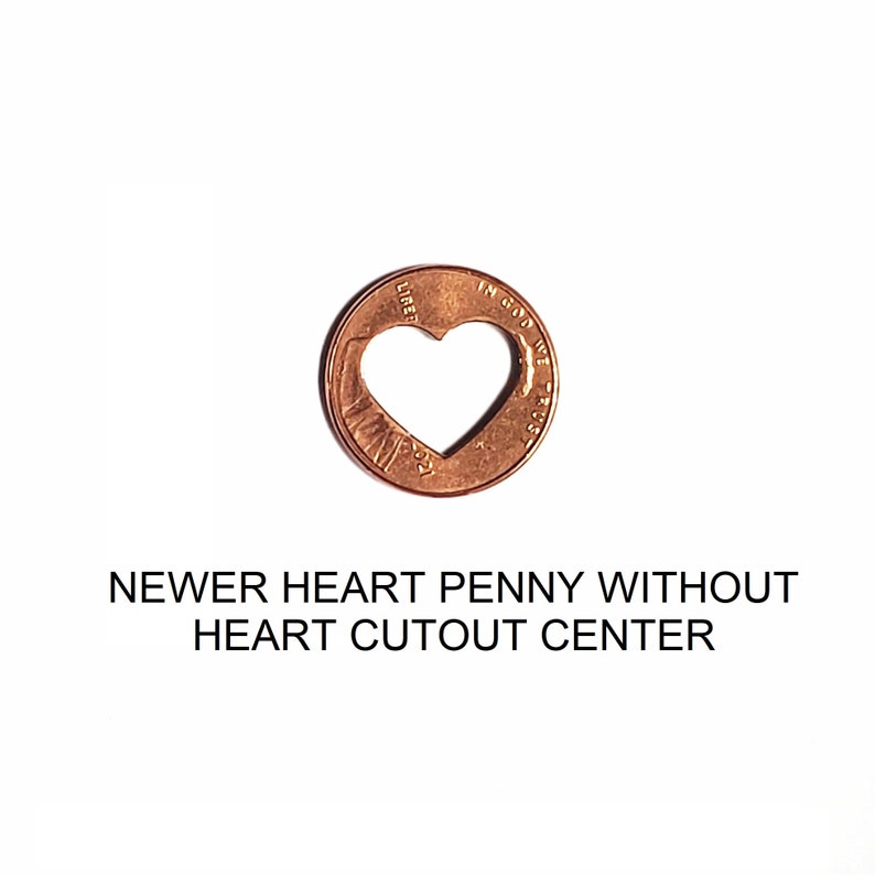 Copper Heart Penny , copper anniversary , 7 year anniversary , lucky in love , 7th anniversary , copper gifts image 6