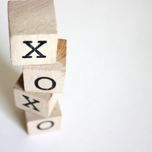 XOXO . Wooden Blocks . Xo . Hugs and Kisses . Wood Blocks . Etsy