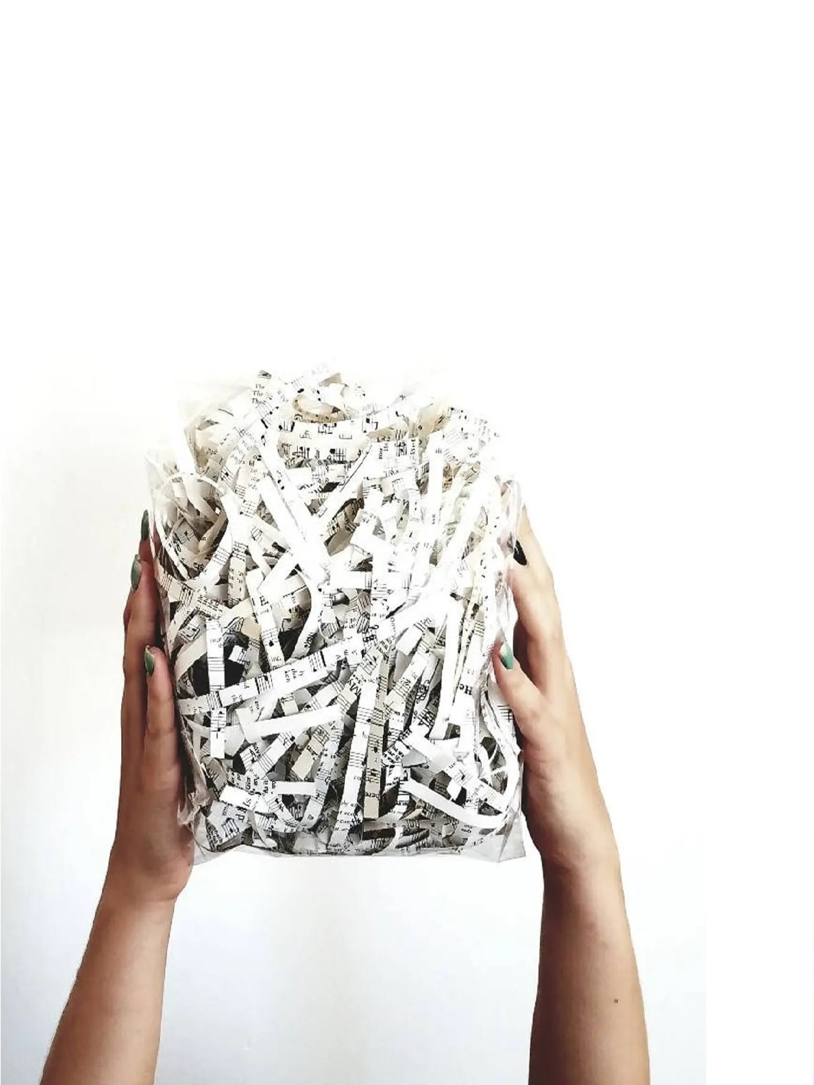 Sheet Music Shred Paper . Gift Wrap . Crinkle Paper Shred . Etsy