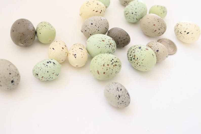 Speckled Eggs . natural eggs . foam eggs . faux eggs . easter Etsy