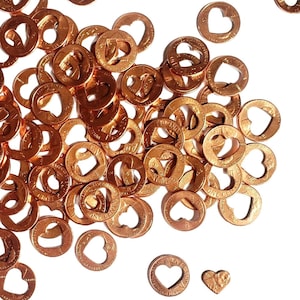Copper Heart Penny , copper anniversary , 7 year anniversary , lucky in love , 7th anniversary , copper gifts image 5