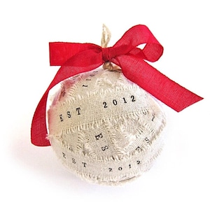 Décorations de Noël boules de chiffon / boules de chiffon, boules de chiffon Noël, sapin de Noël boules de chiffon, décoration de Noël primitif