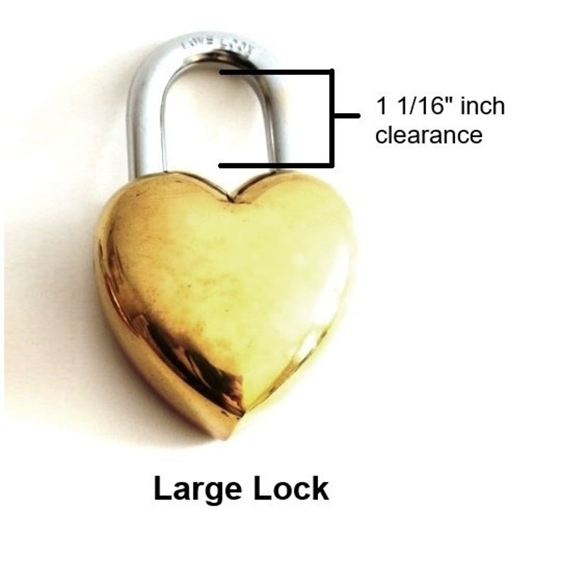 Heart Padlock , Love Lock , 21 years, 21st anniversary gift, brass anniversary gift , 21 anniversary gift , vintage padlock , brass gifts image 7