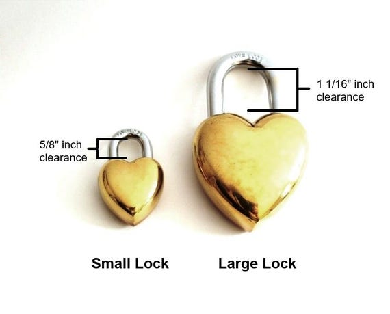 ★VINTAGE HOLLYWOOD★ Love Lock Heart Necklace_VH24NNNE101M Vintage Small Heart Lock / Love Lock . Vintage Padlock