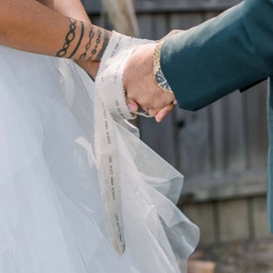 Personalisierte Handfasten Schnur / Schnurzeremonie für Handfasten, Schnur für Handbinden, Zeremonie für Handbinden, kundenspezifische Handbindung